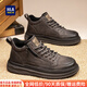 海瀾之家馬丁靴男春季男鞋2026新款男士工裝鞋厚底增高中幫板鞋休閑皮鞋男 灰色 42