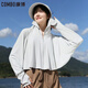康博（combo）防曬衣女夏薄款防紫外線(xiàn)旅游網(wǎng)紗寬松披肩衫冰絲歐貨防曬服皮膚衣