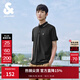 杰克·瓊斯（JACK&JONES）26年新款polo衫男士夏季撞色翻領(lǐng)商務(wù)休閑刺繡logo短袖T恤男裝 黑色E40 L