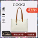 COOGI包包女款輕奢品牌女士斜挎手提托特包女情人節生日禮物送女友老婆 米白色 京倉直發(fā)