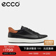 愛(ài)步（ECCO） 冬季牛皮系帶休閑板鞋 柔酷7號男鞋470824 黑色/棕色41 HL