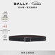 BALLY巴利【新年禮物】黑色皮革男士腰帶6308168 黑色 110