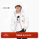 little MO&Co.防潑水拒油 童裝冬裝男童女童保暖兒童羽絨服外套男款 米白色 130 130/60