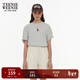 Teenie Weenie小熊女裝多巴胺T恤2025夏季圓領(lǐng)短袖上衣套頭衫 中灰色 M