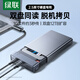 綠聯(lián)磁盤(pán)陣列硬盤(pán)柜 雙盤(pán)多盤(pán)位硬盤(pán)盒硬盤(pán)籠（帶RAID存儲）硬盤(pán)倉 適用2.5英寸SATA串口機械固態(tài)硬盤(pán)