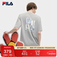 FILA斐樂(lè )官方情侶款針織短袖衫2025年夏季時(shí)尚簡(jiǎn)約休閑寬松T恤