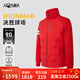 HONMA【HONMA衫】高爾夫秋冬服飾男羽絨服運動(dòng)撞色立領(lǐng)外套上衣 新年紅 M