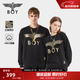 BOY LONDON【經(jīng)典款】春季情侶款上衣休閑百搭潮牌純棉衛衣N03909 黑色 經(jīng)典款 M