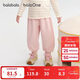 巴拉巴拉balaOne寶寶長(cháng)褲女童寬松束腳褲2025秋褲子甜美蕾絲208325108010