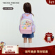 Teenie Weenie  Kids小熊童裝25年新款男女寶寶可愛(ài)印花拼色入園包 紫色 FRE