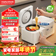 摩飛電器（Morphyrichards）雙膽電飯煲電飯鍋 家用3-4人多功能2+2L雙膽雙控電壓力鍋煮飯微壓低糖煲湯鍋MR8501白