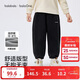 巴拉巴拉兒童褲子男童女童加絨加厚長(cháng)褲2025秋冬束腳運動(dòng)休閑褲親子款時(shí)尚