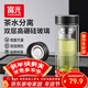 富光玻璃杯茶水分離泡茶杯子高硼硅雙層玻璃杯水杯大容量生日伴手禮物