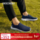 斯凱奇（Skechers）男鞋秋季休閑運動(dòng)鞋懶人一腳蹬舒適百搭輕便健步鞋894181