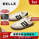 百麗復古拼色德訓鞋新款百搭簡(jiǎn)約運動(dòng)休閑鞋B2614AM5 米白 38