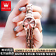 歐利時(shí)（OLEVS）瑞士認證品牌手表女簡(jiǎn)約氣質(zhì)女士手表鎢鋼雙日歷夜光防水石英腕表 OLEVS-8697女-鎢鋼玫金色
