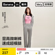 蕉內（Bananain）【趙露思同款】女士喇叭褲運動(dòng)休閑新款微喇長(cháng)褲 【趙露思同款】中麻灰 L