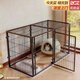 貝初眾貓籠子貓咪別墅超大號帶廁所一體適合大貓狗狗圍欄狗籠子中小型犬 黑色-【單層豪宅】120*60*60CM 新型全封閉式籠子 一款兩用/造型百變