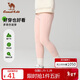 駱駝兒童加絨長(cháng)褲秋冬保暖緊身褲女童打底褲褲子D54CAVZ639