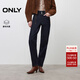 ONLY2025冬季新款磨毛高腰男友褲九分錐形褲牛仔褲女|125449003 J37 1000洗水藍牛仔 XL XL標準褲長(cháng)