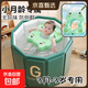嬰兒游泳桶家用寶寶泡澡桶洗澡桶兒童折疊浴桶游泳池浴缸可坐大號 70CM游泳浴桶藍色【單桶】