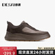 德賽（DESAI）【輕履漫行】一腳蹬時(shí)尚百搭真皮板鞋透氣休閑鞋 咖色    42   