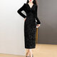 AEMAPE高端大牌修身顯瘦氣質(zhì)連衣裙女2026春秋新款時(shí)尚包臀過(guò)膝百搭長(cháng)裙 黑色【面料升級版】 M 推薦110-120斤