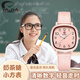 雅伽學(xué)生手表考試手表女款初中高中學(xué)生ins高顏值顯白兒童方形石英表 