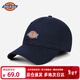 Dickies棒球帽男女同款四季透氣遮陽(yáng)戶(hù)外防曬休閑復古軟頂顯臉小鴨舌帽子 藏青色-男女同款 均碼 （可調節 適合頭圍55-61cm）