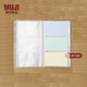 MUJI MUJI 聚丙烯 票卡夾 3列 卡片收納冊 8A64008 180個(gè)口袋/側面收納