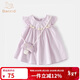 班喜迪女童連衣裙夏裝2025新款洋氣女寶寶公主裙夏季兒童背心裙子小童裝 紫色 90
