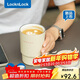 樂(lè )扣樂(lè )扣（LOCK&LOCK）陶瓷覆層保溫保冷咖啡杯男女學(xué)生高顏值隨行便攜水杯子400ML米色