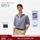 Tommy Hilfiger25春夏新款男裝牛津紡亞洲版休閑純色條紋格子長(cháng)袖襯衫外套 【純色牛津紡】深灰色DW5 S （推薦：120-135斤）