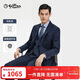金利來(lái)【可機洗羊毛】秋冬男士西服易打理商務(wù)高級正裝西裝 藏藍 XL