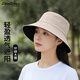 圣蘇薩娜漁夫帽女春夏季遮陽(yáng)帽戶(hù)外防曬太陽(yáng)帽防風(fēng)寬檐帽女士盆帽 米黑