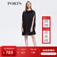 PORTS寶姿春夏新款女裝短款無(wú)袖連衣裙LM8D223MFQ053 黑色 M (6)