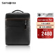 新秀麗（Samsonite）電腦包上新牛皮男包男士雙肩包時(shí)尚背包黑色/咖色14英寸BC9*09010