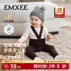 嫚熙（EMXEE）童裝打底褲兒童托舉褲男女寶背帶褲嬰兒包屁褲秋季毛線(xiàn)針織褲 紅棕色 80 cm 【9-18個(gè)月】