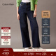 Calvin KleinJeans25春秋女士美式復古潮流ck高腰松弛寬松闊腿拖地褲牛仔褲 U3N-牛仔深藍 27