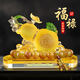 GERTHRON高端汽車(chē)擺件中控臺高端大氣男女士車(chē)載香水香薰福祿葫蘆車(chē)內飾品 琉璃葫蘆【黃色】小號 熱銷(xiāo)100W+