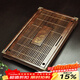 唐豐高端功夫茶具茶盤(pán)簡(jiǎn)約家用客廳茶杯托盤(pán)長(cháng)方形排水瀝水茶臺帶排水 荷香幽夢(mèng)55*33cm  (86)