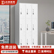 達將鋼制更衣柜員工儲物柜鐵皮柜宿舍帶鎖四門(mén)換衣存包柜碗柜浴室鞋柜 九門(mén)更衣柜 【防潮防銹】 0.5mm