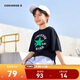 匡威Converse童裝男女童冰感短袖T恤2025夏季新款寬松版型兒童短T上衣
