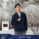 Tommy Hilfiger【純羊毛】秋冬男裝商務(wù)休閑青年棒球領(lǐng)羊毛衫針織開(kāi)衫外套 深藍色DV6 S  （推薦：120-135斤）