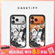 CASETIFY 【星宇橙適配】搖滾貓貓 適用于iPhone17/16/15 Air/Plus/Pro/Max 蘋(píng)果手機殼 透明黑框Magsafe iPhone 17 Pro Max