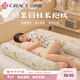 潔麗雅潔麗雅抱枕睡覺(jué)長(cháng)條抱枕側睡夾腿神器糖果靠枕 可拆洗1.1m 小恐龍