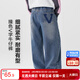 左西女童牛仔褲兒童褲子直筒褲2026新款中大童春裝長(cháng)褲潮 牛仔色 150