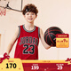 NIKE JORDAN 耐克AJ童裝男童23號籃球服背心2025夏季網(wǎng)眼透氣兒童衣服 杰斯特紅 160 /80 【建議身高158-170cm】