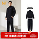 361°運動(dòng)套裝男士秋冬季跑步訓練服休閑外套褲子兩件套652134001G-2