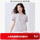 佐丹奴短袖T恤女純棉探秘自然主題森系印花圓領(lǐng)上衣13395202